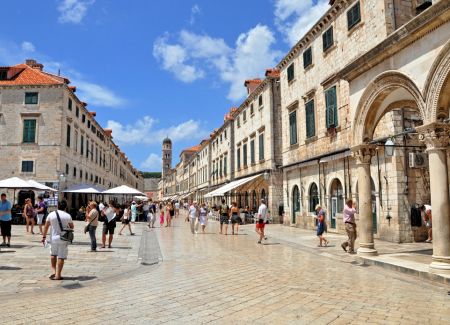 Old city of Dubrovnik in Croatia